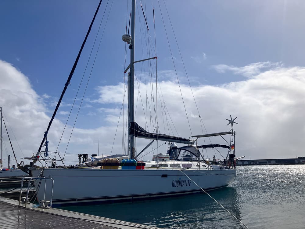 Segelyacht Rocinante auf See