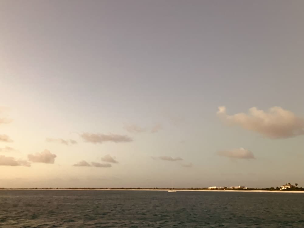 Barbuda im Sonnenuntergang